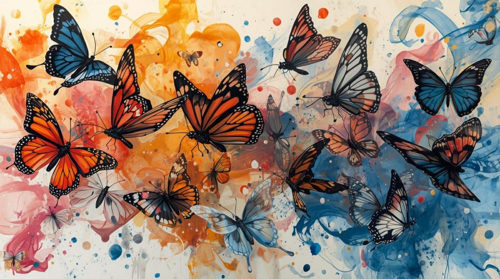 Abstract Butterflies