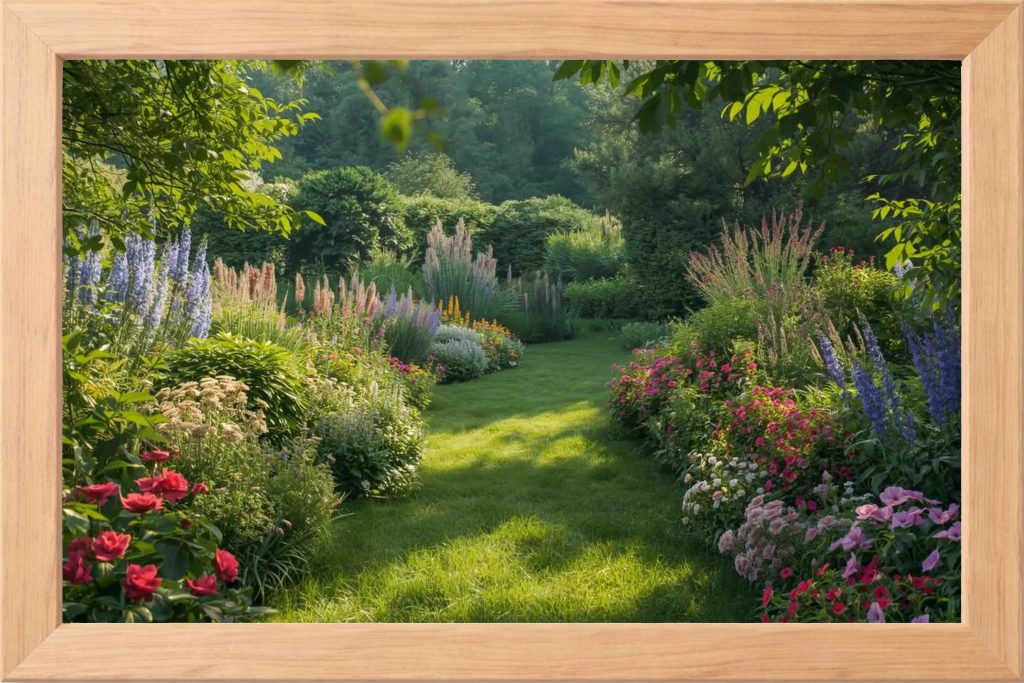 Flower Garden - Maple Frame