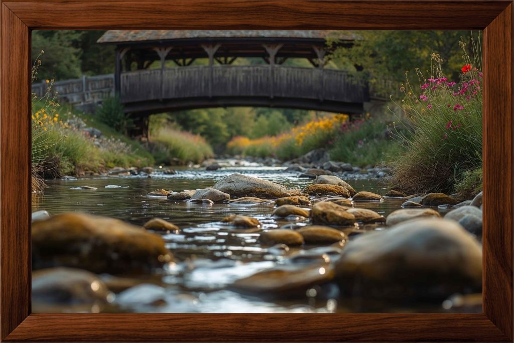 Where Time Slows - Walnut Frame